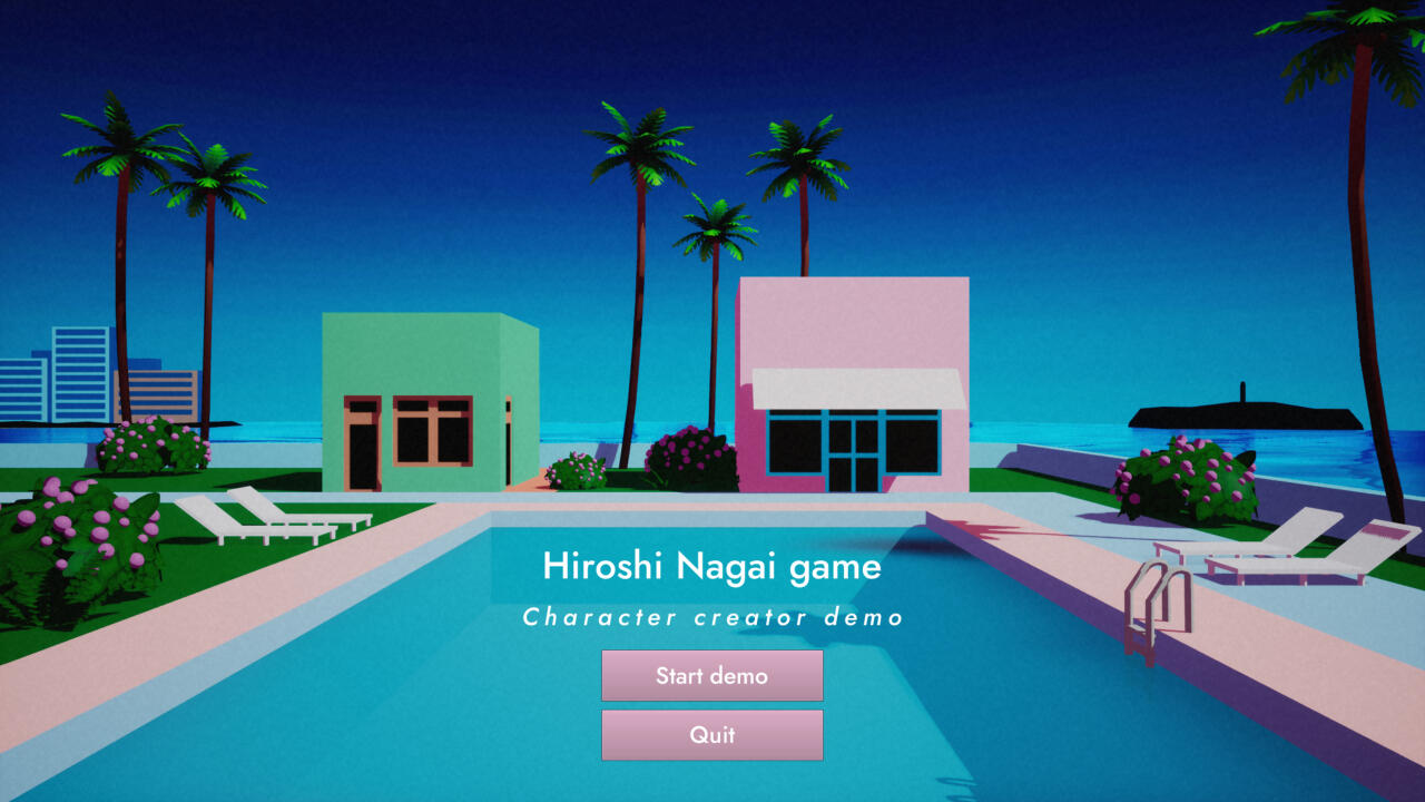 Hiroshi nagai game - main menu